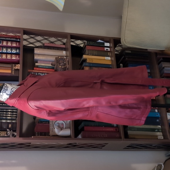 Red Genuine Leather Jacket Size M - Picture 4 of 9